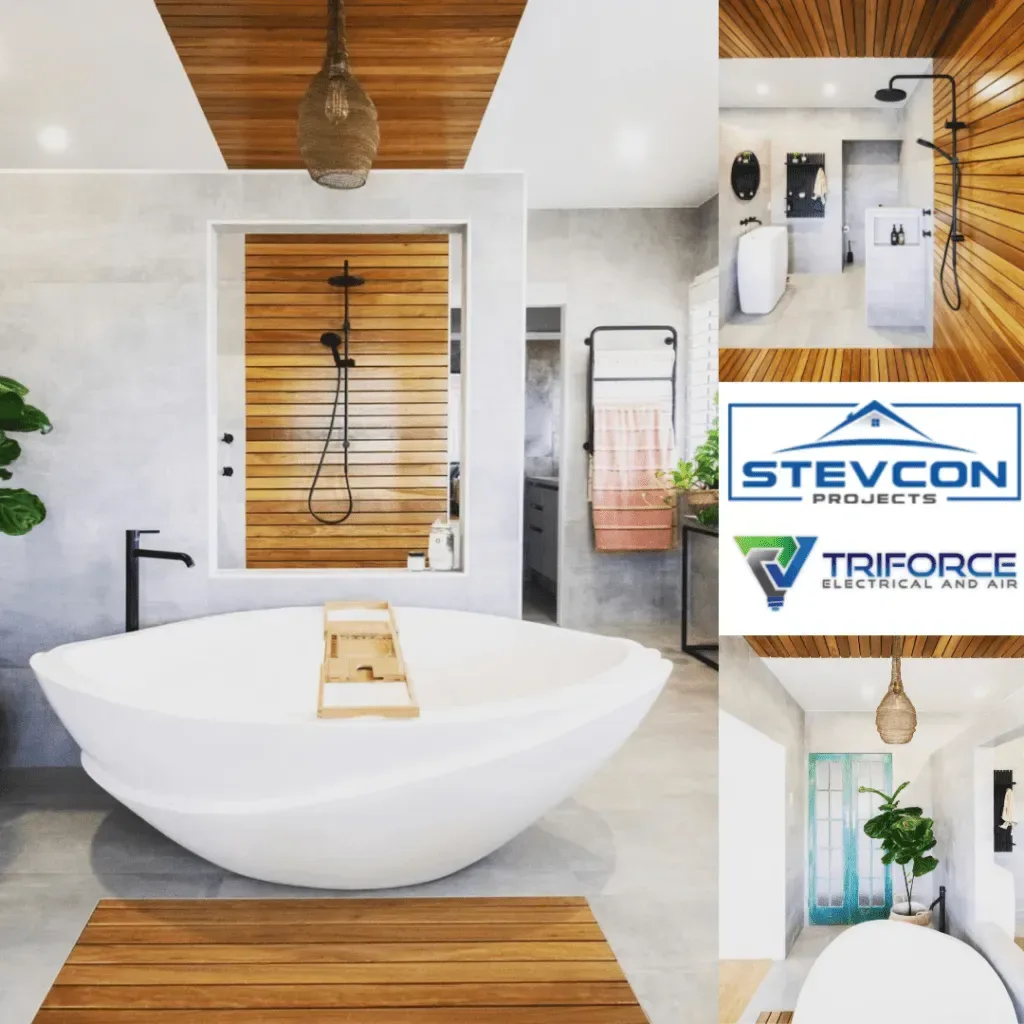 Well-lit modern bathroom demonstrating professional lighting design