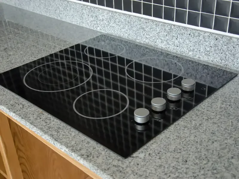 Ceramic cooktop installation